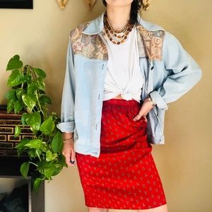 ⌈Vintage⌋ Liz Claiborne 100% Silk Skirt